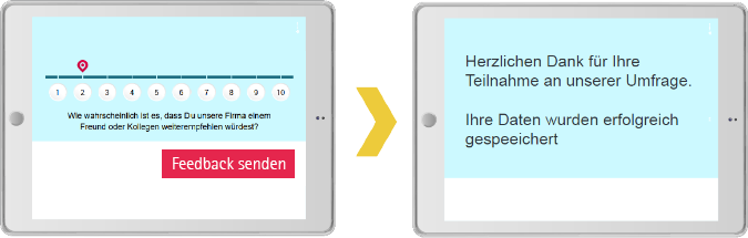 Surveys in the email incl. slider and time limit - Mayoris AG